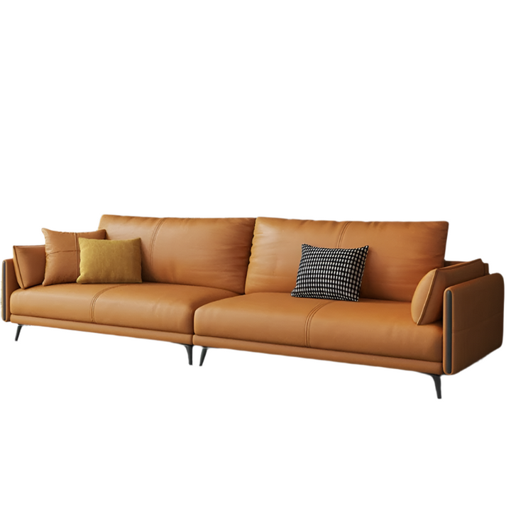 Modern Italian Design Leather Sofa Set