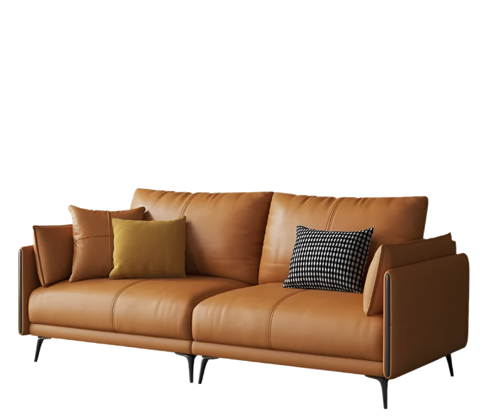 Modern Italian Design Leather Sofa Set