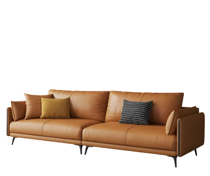 Modern Italian Design Leather Sofa Set