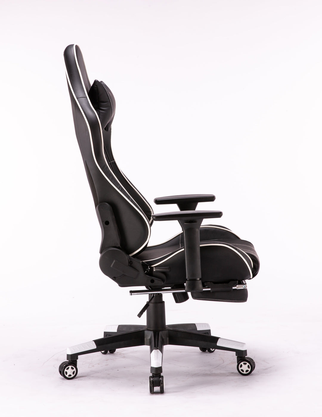 Gaming Chair White with Footrest - 742