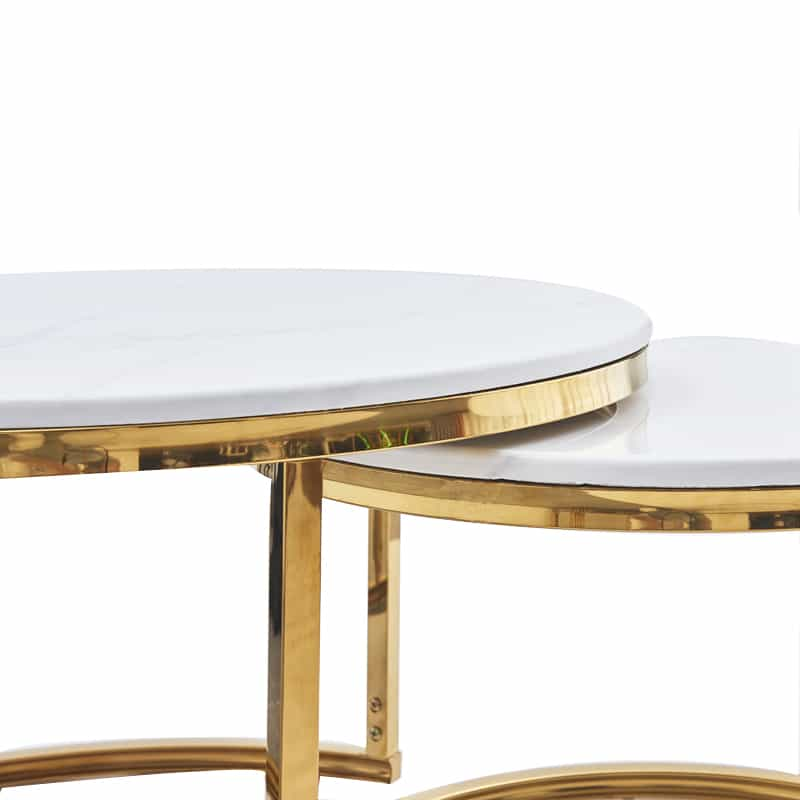 Nested Centre Tables - X33(KD) WHITE - Set of Two